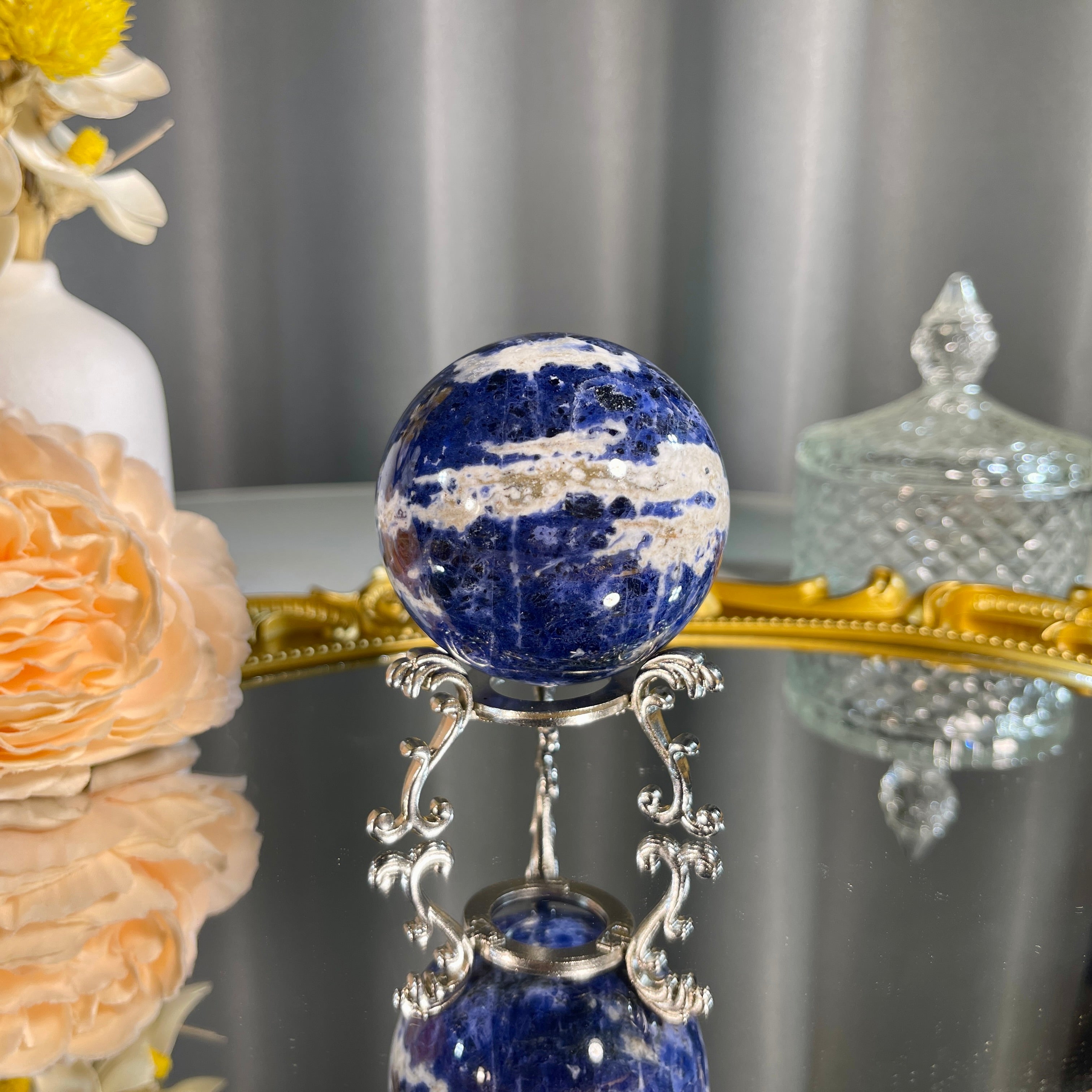 2.0"+ Sodalite Sphere 1PC