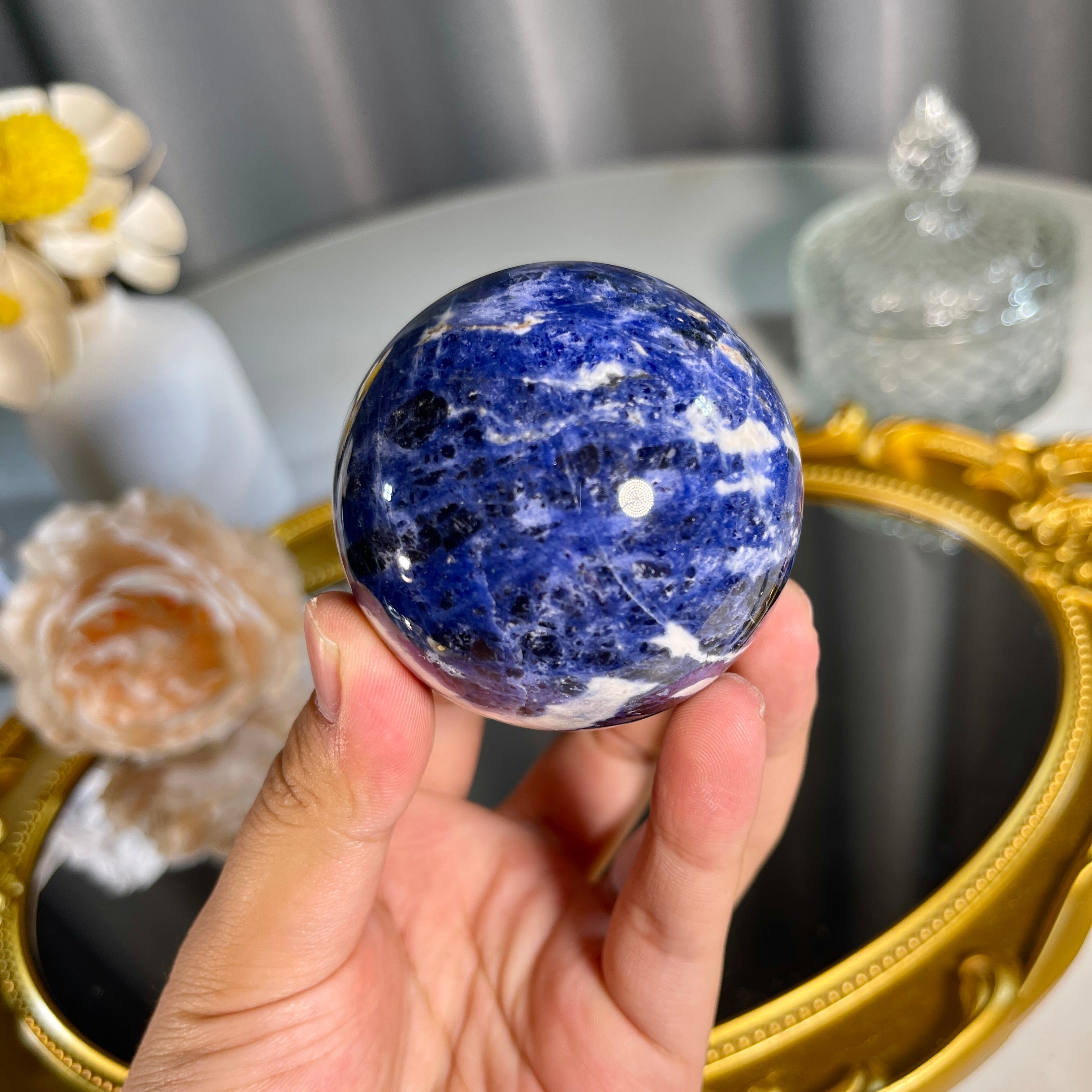 2.0"+ Sodalite Sphere 1PC