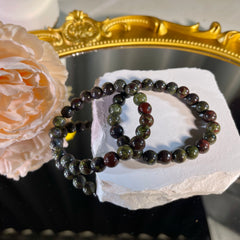 8mm+ Dragon Blood Stone Bracelet 1PC