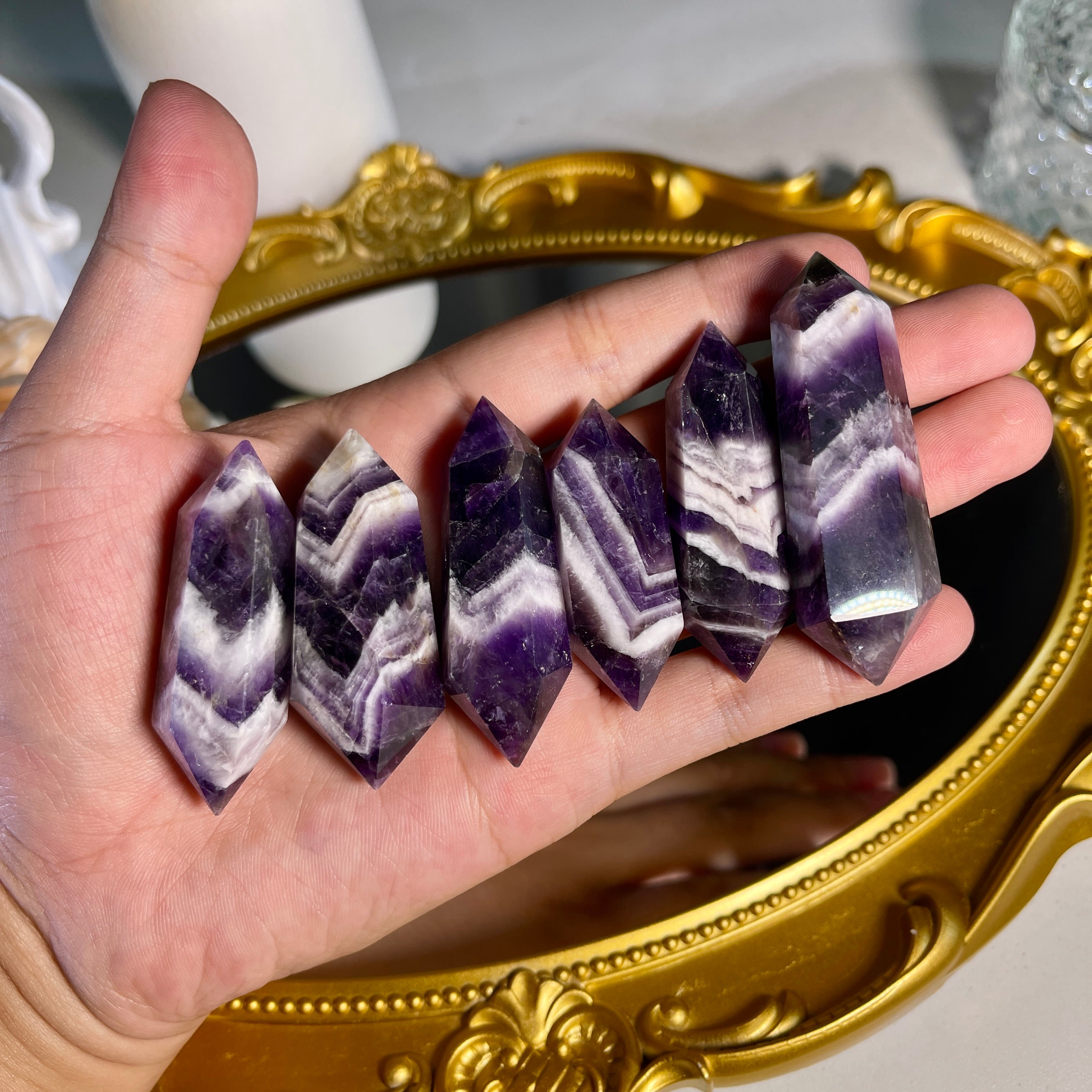 2.0"+ Dream Amethyst Double Point 1PC