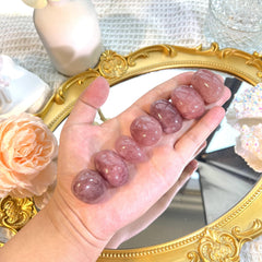 Strawberry Quartz Tumble 7PCS