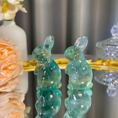 2.2"+ Green Fluorite Rabbit 1PC