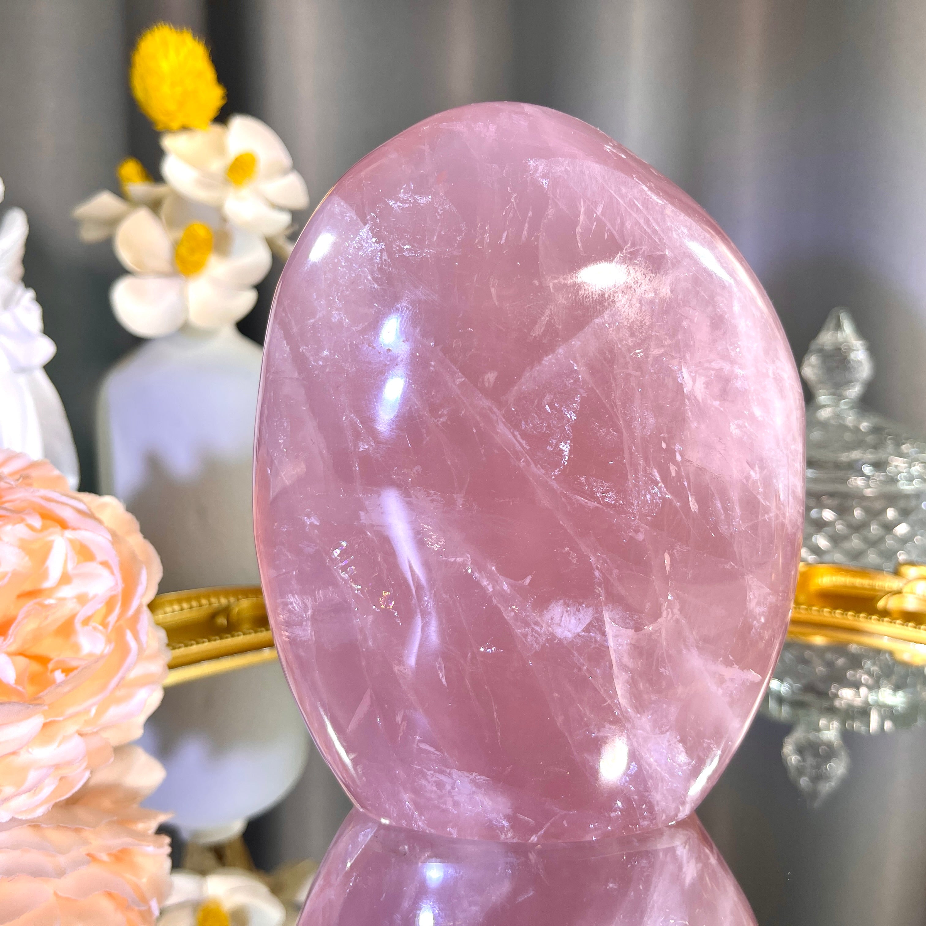 876g Rose Quartz Freeform 1PC