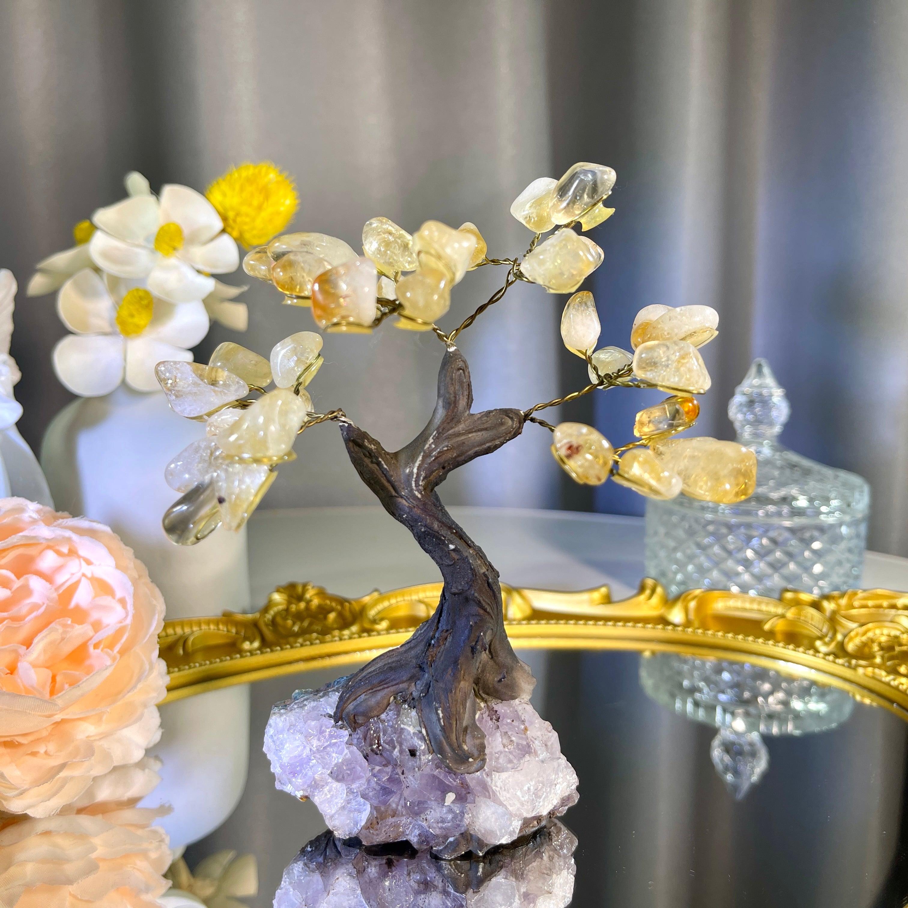 3.8"+ Citrine Tree 1PC