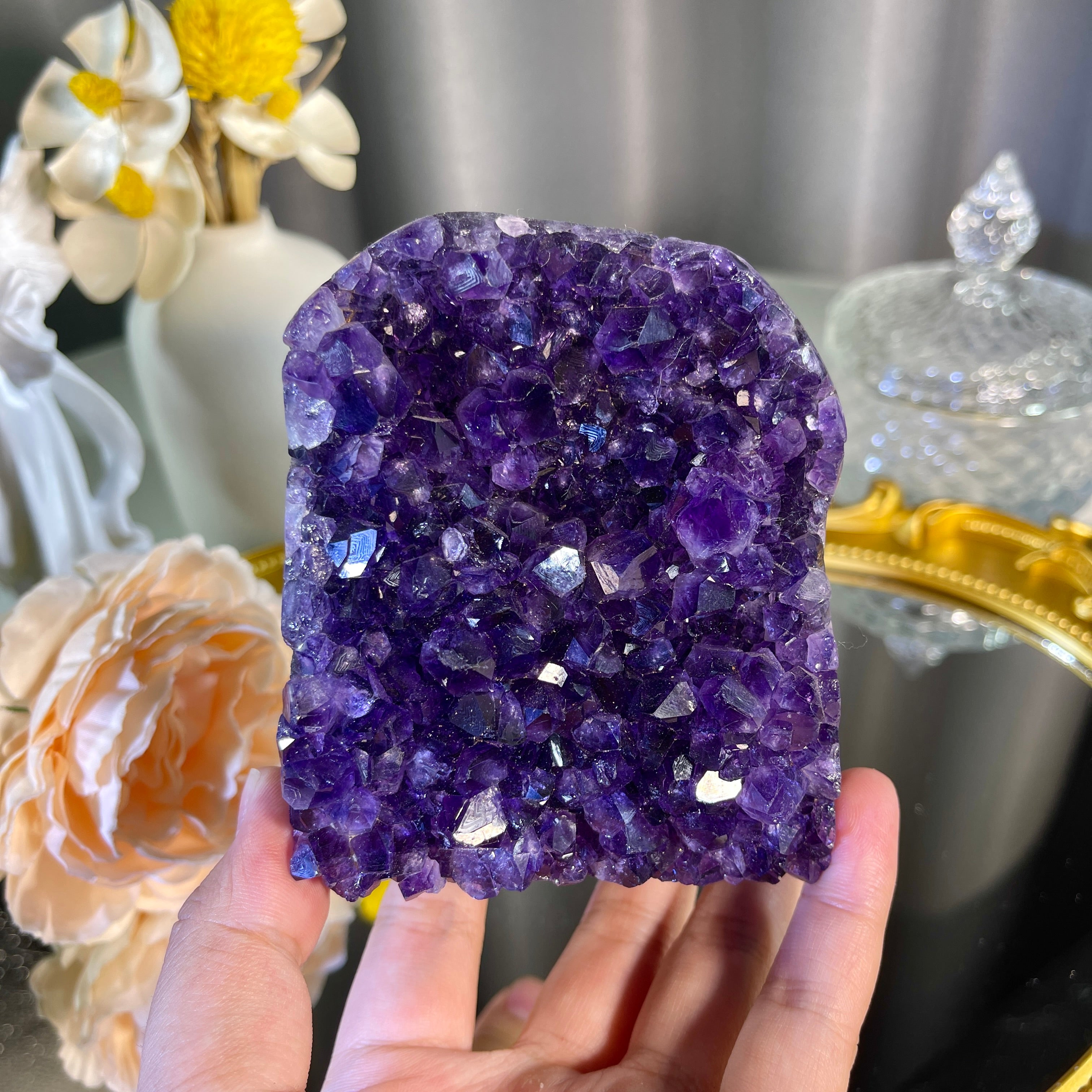 613g Amethyst Cluster 1PC