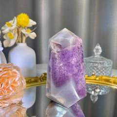 4.6"+ Amethyst Agate Tower 1PC