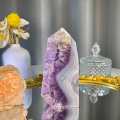 4.6"+ Amethyst Agate Tower 1PC