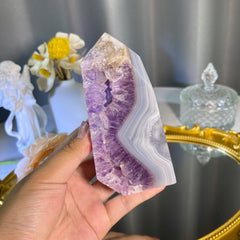 4.6"+ Amethyst Agate Tower 1PC