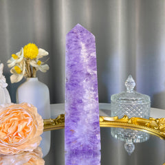 6.2"+ Amethyst Agate Tower 1PC