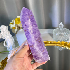 6.2"+ Amethyst Agate Tower 1PC