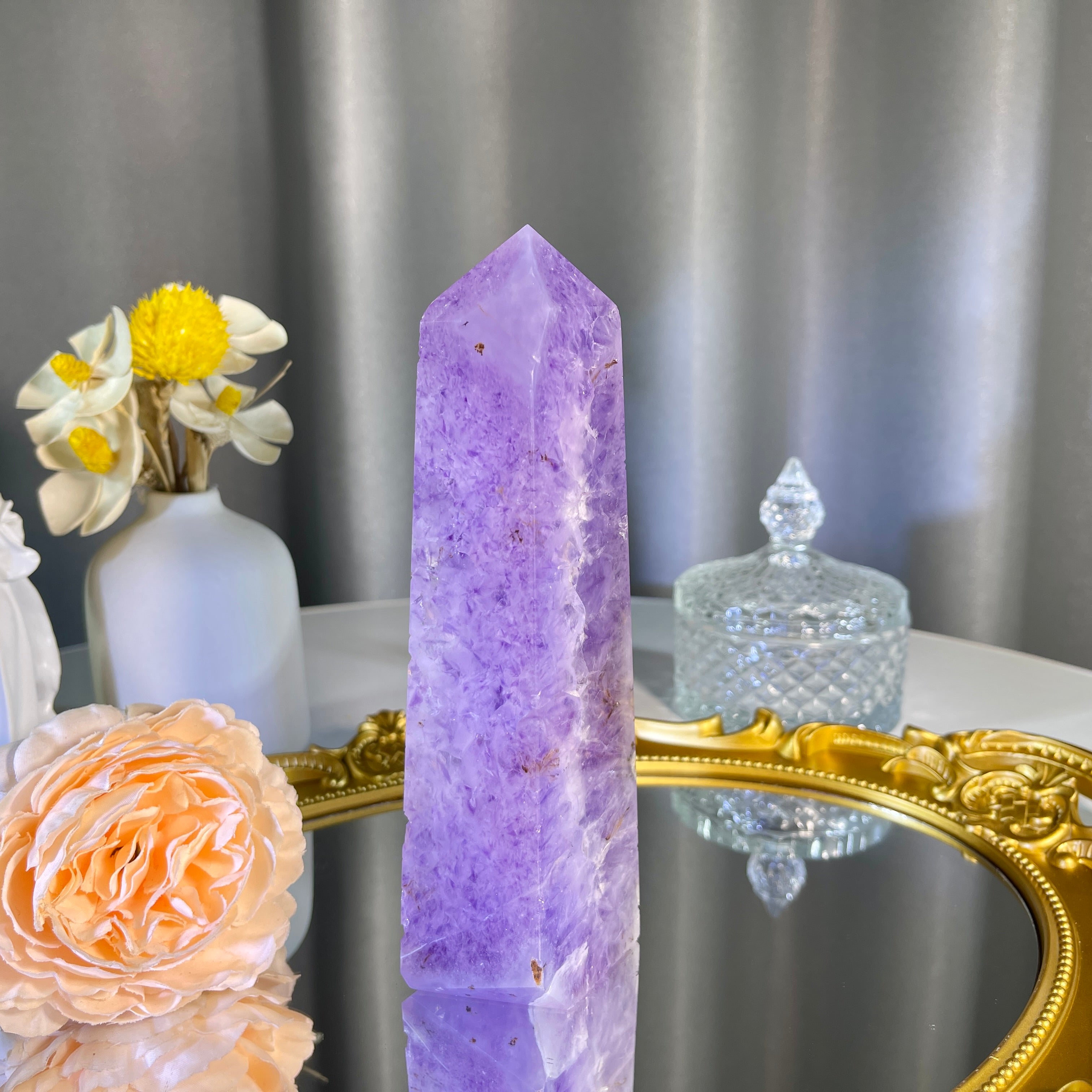 6.2"+ Amethyst Agate Tower 1PC