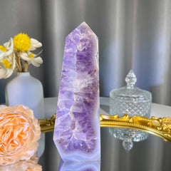 6.1"+ Amethyst Agate Tower 1PC