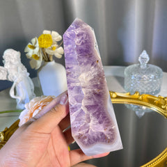 6.1"+ Amethyst Agate Tower 1PC