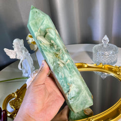 8.5"+ Chrysoprase Tower 1PC