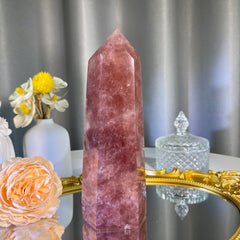 7.2"+  Strawberry Quartz Tower 1PC