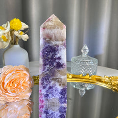 6.1"+ Pink Tourmaline Tower 1PC