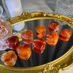 1.4"+ Carnelian Heart 1PC