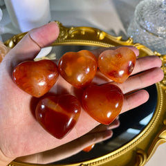 1.4"+ Carnelian Heart 1PC