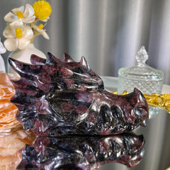 5.81"+ Garnet Dragon Head 1PC