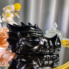 5.8"+ Obsidian Dragon Head 1PC