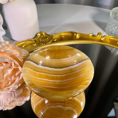 3.5"+ Yellow Calcite Bowl 1PC