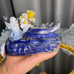 4.9"+ Lapis Lazuli Dragon Head 1PC