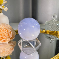 2.6"+ Blue Chalcedony Sphere 1PC