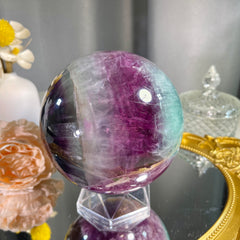 4.3"+ Purple Fluorite Sphere 1PC