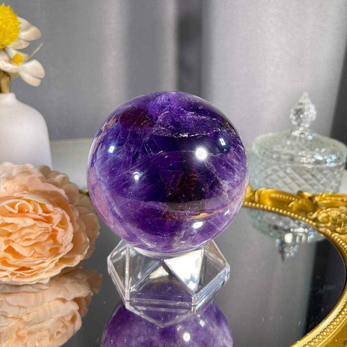 3.4"+ Amethyst Sphere 1PC