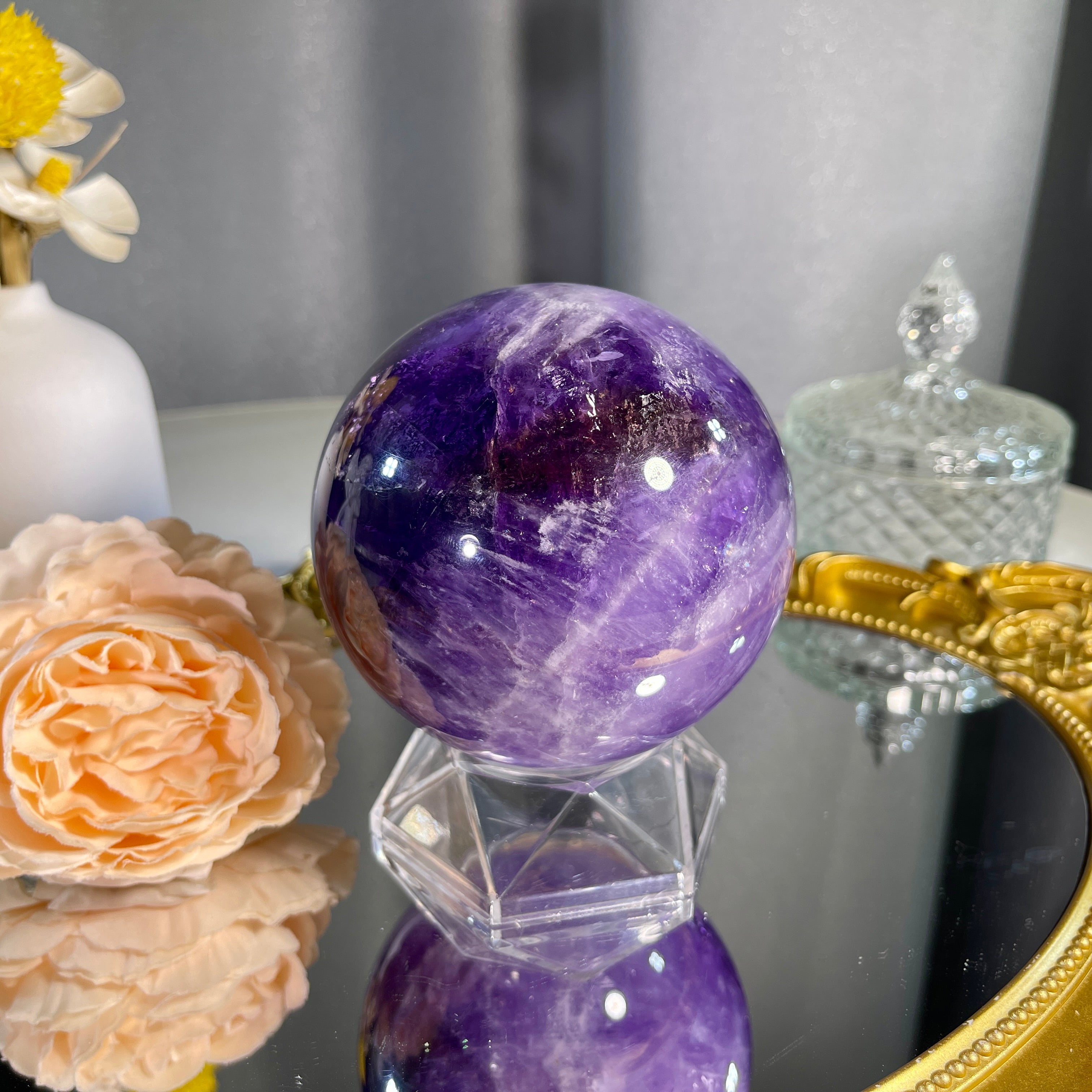 3.4"+ Amethyst Sphere 1PC