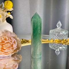 3.5"+ Green Strawberry Quartz Tower 1PC