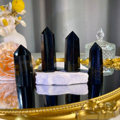 2.5"+ Blue Tiger Eye Stone Tower 1PC