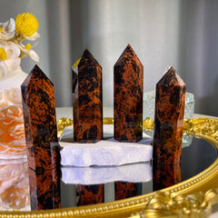 3.5"+ Red Obsidian Tower 1PC