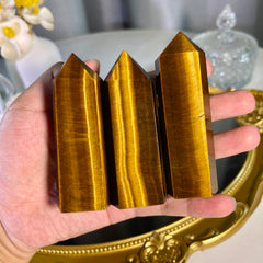 3.4"+ Tiger Eye Tower 1PC