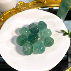 Green Fluorite Tumble 7PCS